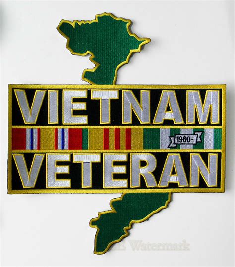 United States Vietnam Veteran Extra Large Embroidered 975 X 11 Inch