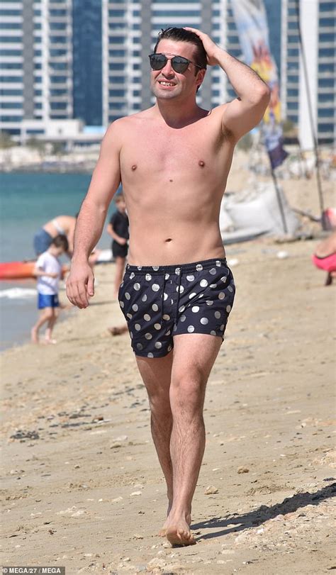 Joe McElderry Showcases His Newly Svelte Frame In A Pair Of Polka Dot Swimming