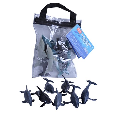 Zip Polybag Of Whale And Dolphin Wild Republic