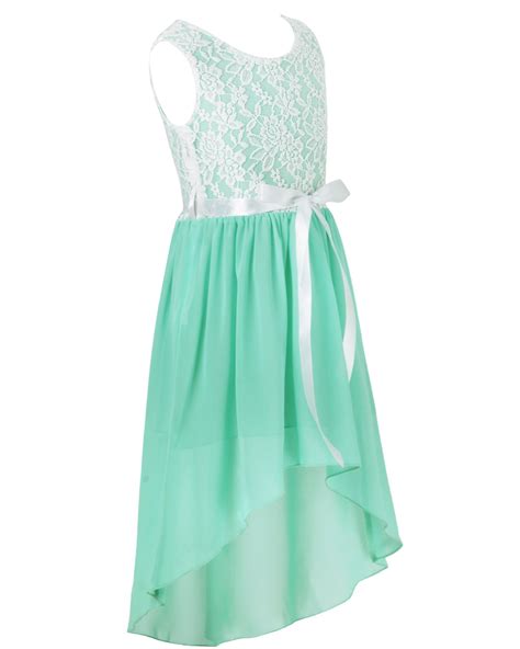 Turquoise Chiffon Flower Girl Dresses