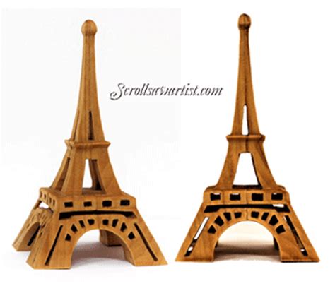 Compound Cut Eiffel Tower Scroll Saw Artist