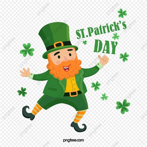 Green Hand Drawn St Patricks Day Patricks Day Cartoon Character