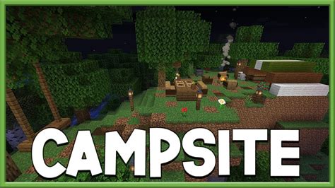 How To Build A Campsite Minecraft Build Tutorial Youtube
