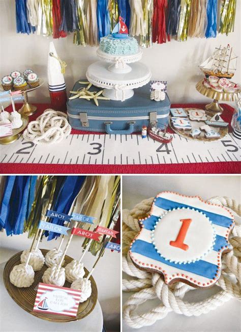 A Nautical First Birthday Party Hostess With The Mostess Nautical