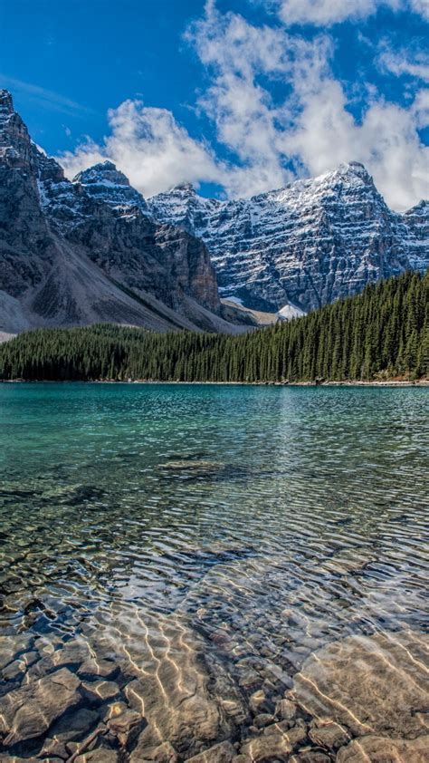 Free Download Louise Lake Mountains Canada Wallpaper 1080x1920