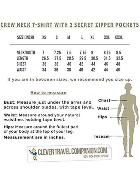 Buy Clever Travel Companion Pickpocket Proof Crew Necked Mens T Shirt With 2 Hidden Zipper