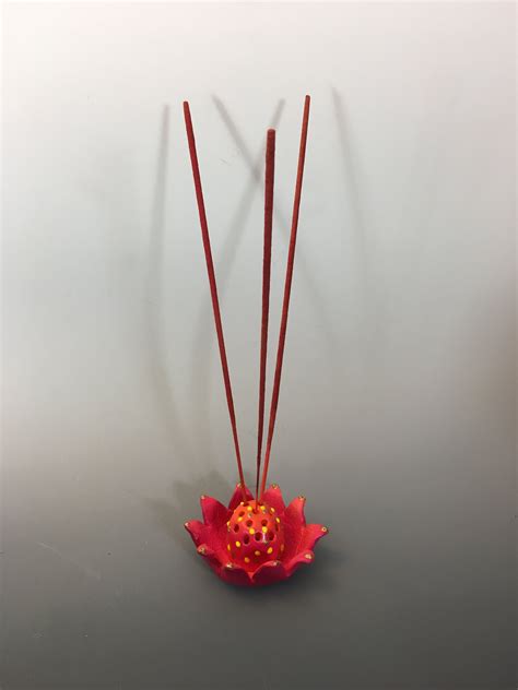 Handmade Flower Clay Incense Holderunique T Ideahandmade Ceramic