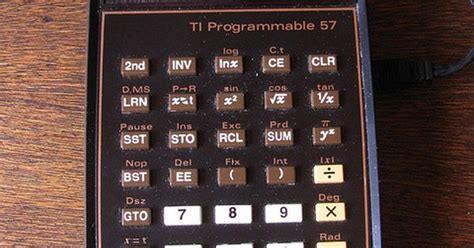 Texas Instruments Ti 57 My Very First Programmable Calculator 1980