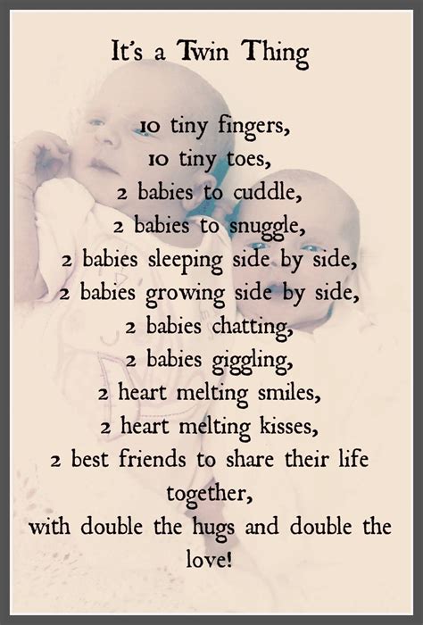 Pin By Aida On Its A Twin Thing Twin Quotes Cute Twins Birthday