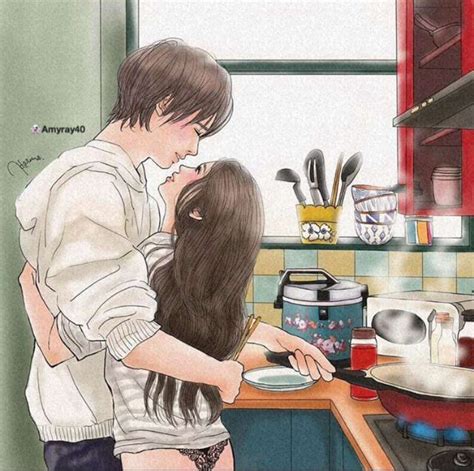Pin By Nina Jamieson On Drawings Romantic Anime Couples Cute Love