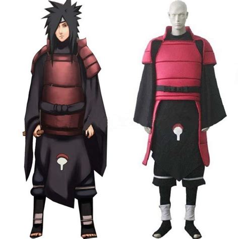 Online Shop Japanese Anime Custom Made Naruto Cosplay Madara Uchiha Armour Party Costume Free