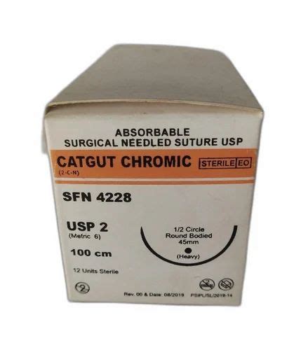 Ss Catgut Chromic Sfn 4228 Suture At Best Price In Nagpur Id 25909097673