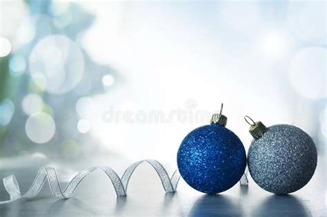 Christmas Holiday Background Decorated With Baubles Light Garland