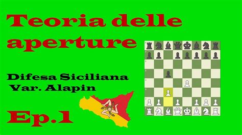 Difesa Siciliana Variante Alapin Introduzione E 2 D5 Teoria