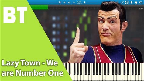 Lazy Town We Are Number One Piano Cover Sheets Youtube