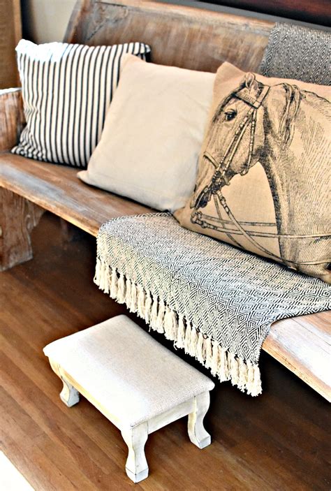 Actually, i made two and. Follow The Yellow Brick Home - DIY French Farmhouse Style Vintage Foot Stool Makeovers - Follow ...
