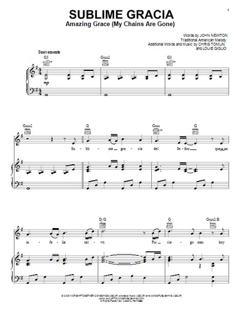 Download easily transposable chord charts and sheet music plus lyrics for 100,000 songs. Amazing Grace (My Chains Are Gone) sheet music by Chris Tomlin (Piano, Vocal & Guitar (Right ...