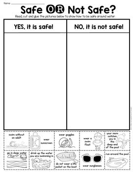 It does this by actively controlling risks and. Summer Water Safety Sort - First Grade & Kindergarten by ...