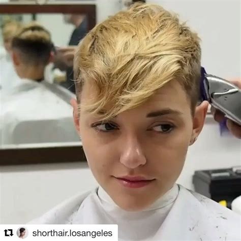 Awesome Surprise Haircut Wait For It Haircut By Shorthairlosangeles Girl Short Hair Short