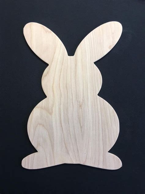 Rabbit Cutout Rabbit Wood Blank Bunny Cutout Bunny Wood Blank Wood