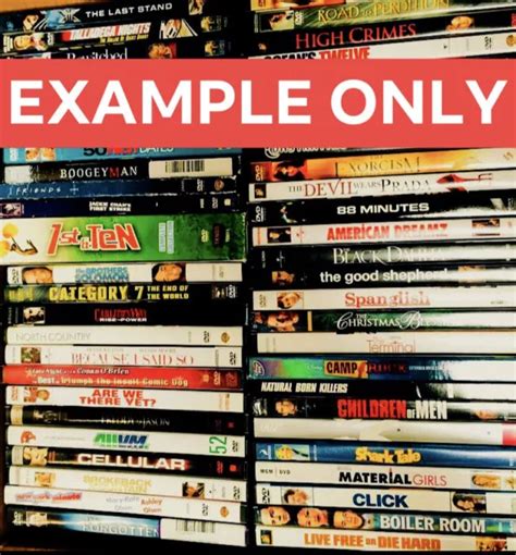 Lot Of 50 Used Dvd Movies Bulk Dvds Used Dvds Wholesale Lot ⭐️with