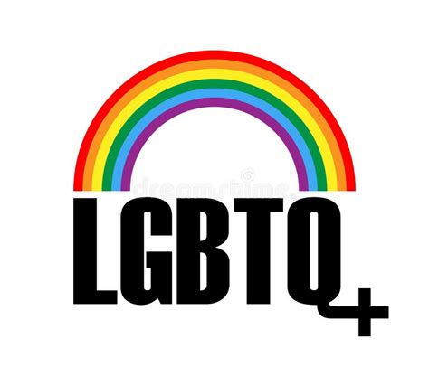 Logotipo Lgbtq Com Símbolo Arco íris Símbolo Vetor Comunidade De Orgulho Lgbt Ilustração Do