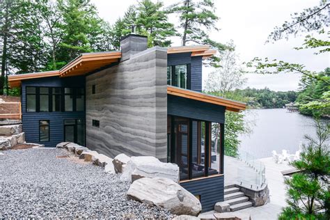 Lake Muskoka Cottage — Ontario Rammed Earth In 2021 Rammed Earth