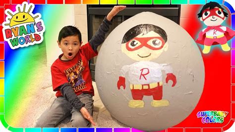 Ryans World Toys Biggest Giant Egg Surprise Opening With Superbaby