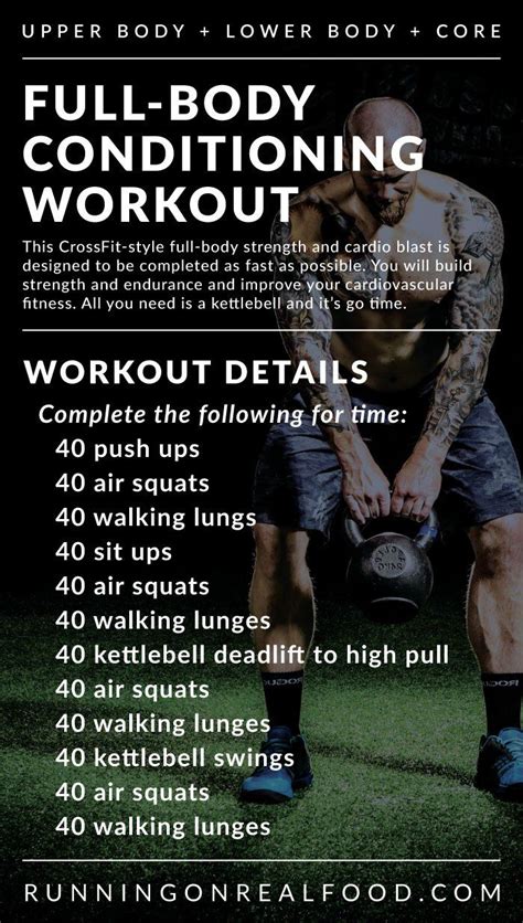 Full Body Conditioning Workout Conditioning Workouts Crossfit