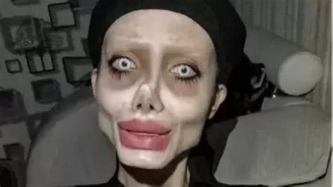 Iran S Zombie Angelina Jolie Shows Real Face Says Viral Look Was A