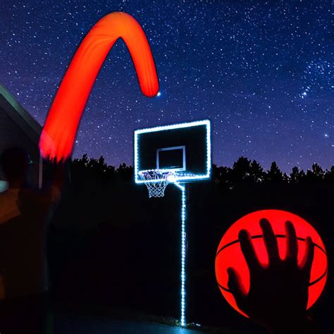 GlowCity Light Up LED Basketball and Hoop Lighting Kit - Walmart.com