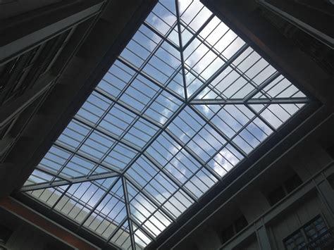 Buy Steel Frame Structure Laminated Tempered Glass Atrium Roof