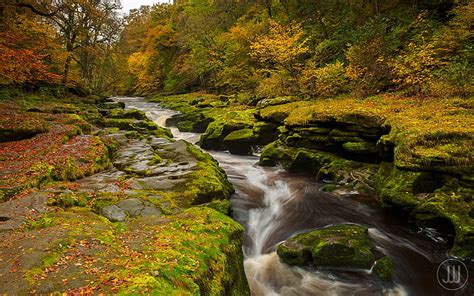 Hd Wallpaper Autumn River Stones England Moss North Yorkshire