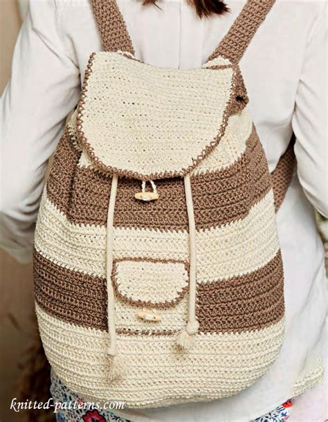 Make exciting animated patterns on a handmade backpack and you. Backpack crochet pattern