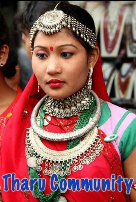 tharu girl in cultural ornaments nepal culture nepal people nepal travel