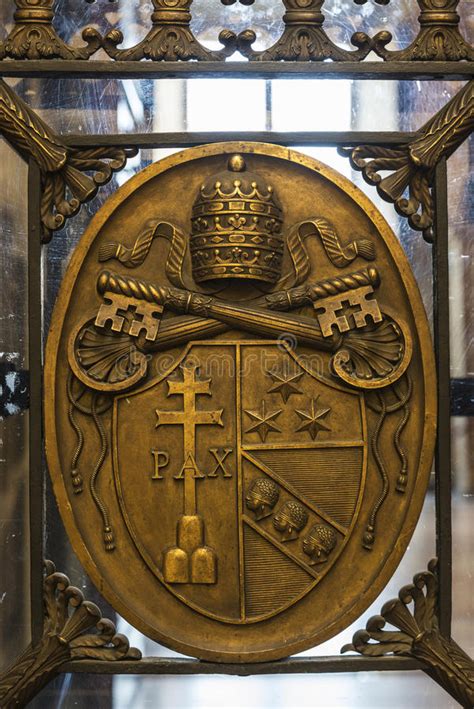 Escudo De La Ciudad Del Vaticano Imagen De Archivo Editorial Imagen
