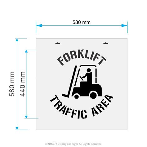 Forklift Traffic Area Stencil St W Fta