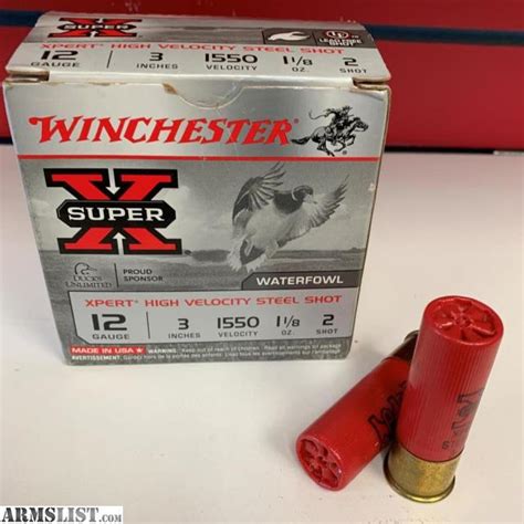 armslist for sale winchester wex1232 super x waterfowl 12 gauge 3 1 1 8 oz 2 shot 25 rounds