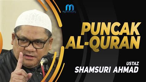 Ustaz Shamsuri Ahmad Puncak Al Quran YouTube