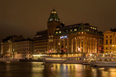 4k Sweden Houses Rivers Stockholm Night Hd Wallpaper Rare Gallery