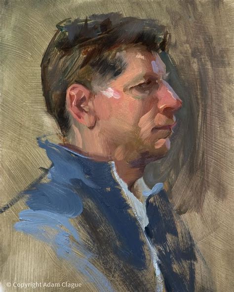 Doug By Adam Clague Oil 10 X 8 Available To Inquire Please