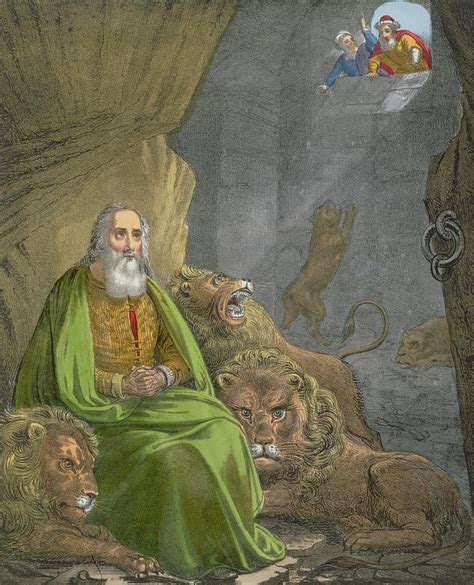 Daniel In The Lions Den Painting By Siegfried Detler Bendixen Fine