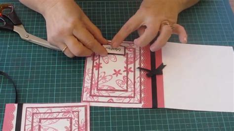 3 Layer Stamped Card Tutorial Using Kaisercraft Papers Alice In