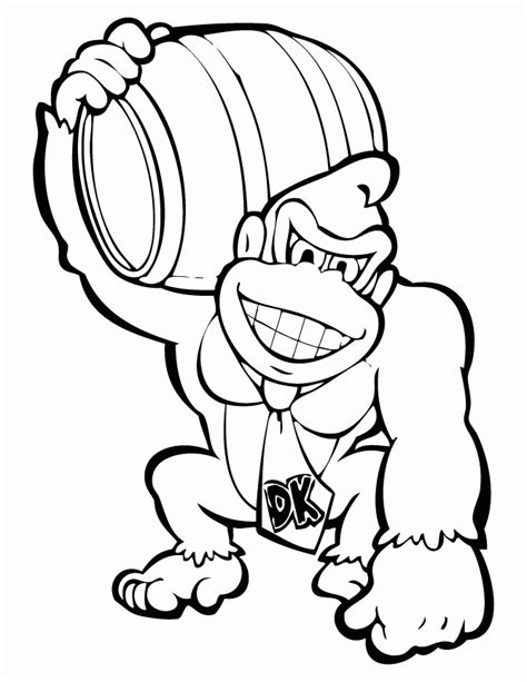 Super smash bros coloring pages. King Kong Coloring Page - Coloring Home