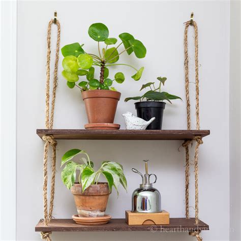 Diy Hanging Shelves For Plants Diy Floating Shelf Decor Dollar Tree