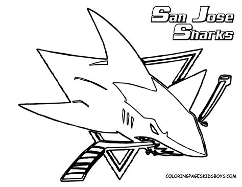 600x450 printable san jose sharks coloring sheet nhl coloring sheets. San Jose Sharks Logo Coloring Page - Get Coloring Pages