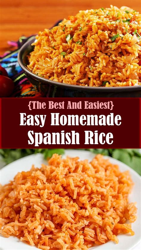 This Homemade Spanish Rice Mexican Rice Is A Delicious And Flavorful Side Dish Whatever You