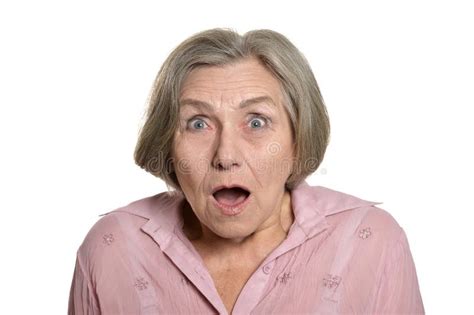 Surprised Senior Woman Stock Photo Image Of Surprised 53150550