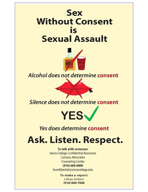 Consent Posters The Sexual Violence Dialogue At Sierra College Roundhouse