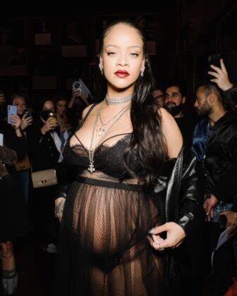 Rihanna At Dior Show In Paris
